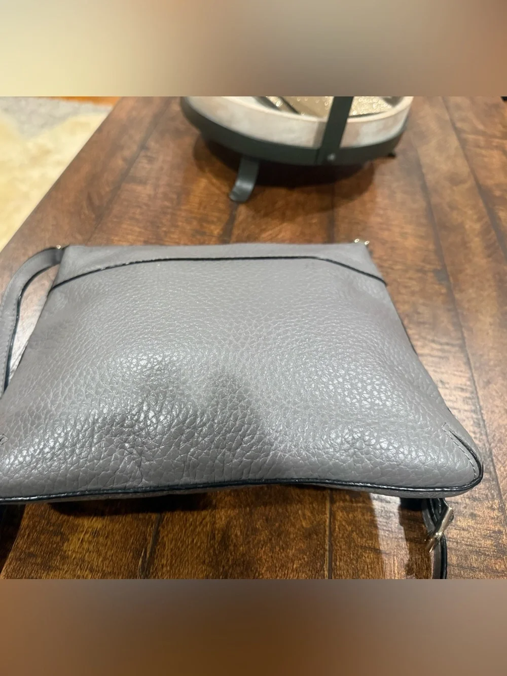 kate spade New York Pebbled Leather Crossbody Bag in Gray